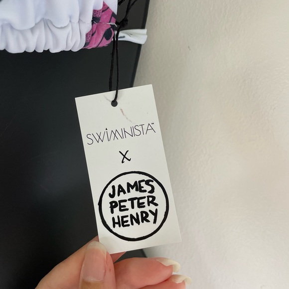 Limited Edition NWT Swiminista x James Peter Henry Art Toss bikini top M - Picture 9 of 10